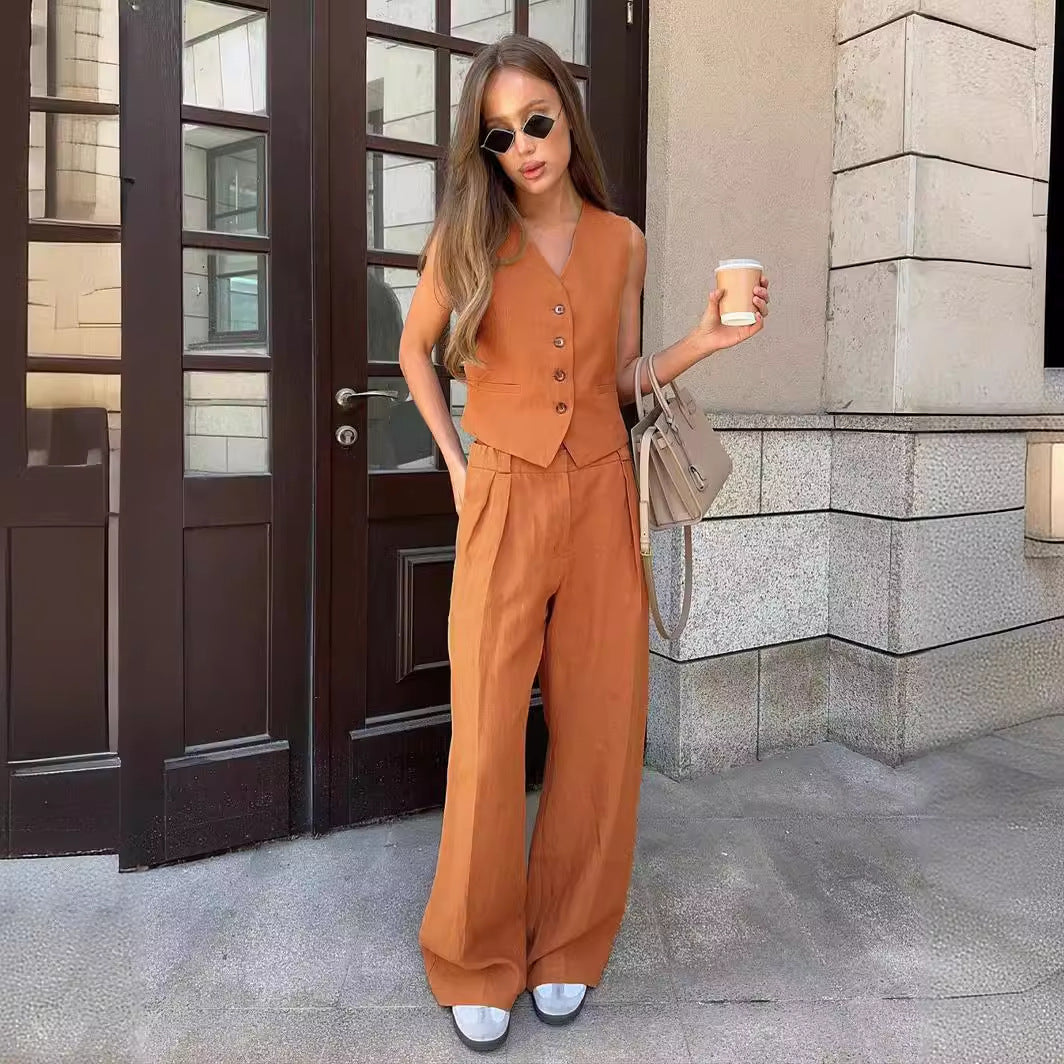 Women's Trendy Casual Two-piece Fashion Sleeveless Vests