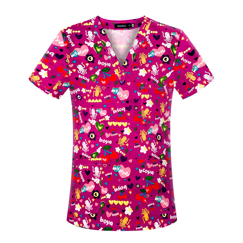 Women's & Men's & Hand Washing Clothes Brush T-shirt Uniform