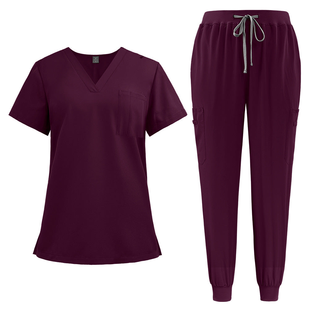 Men's Washing Split Frosted Jogging Oral Clinic Medical Uniform