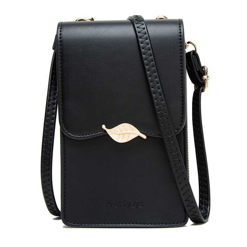 Women's Touch Screen Hipster Style Leaf Simple Shoulder Bags