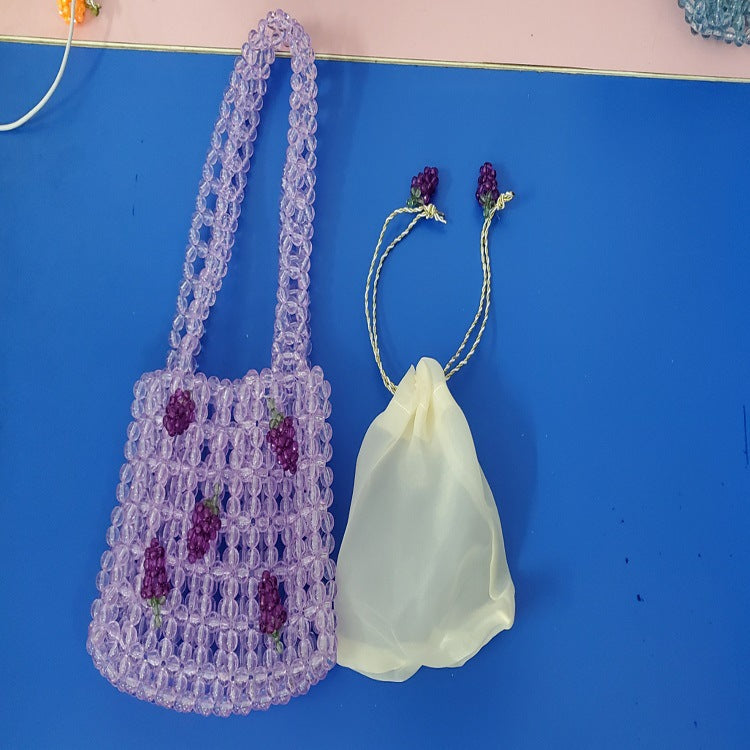Acrylic Beaded Fruit Soda Orange Handmade Handbags