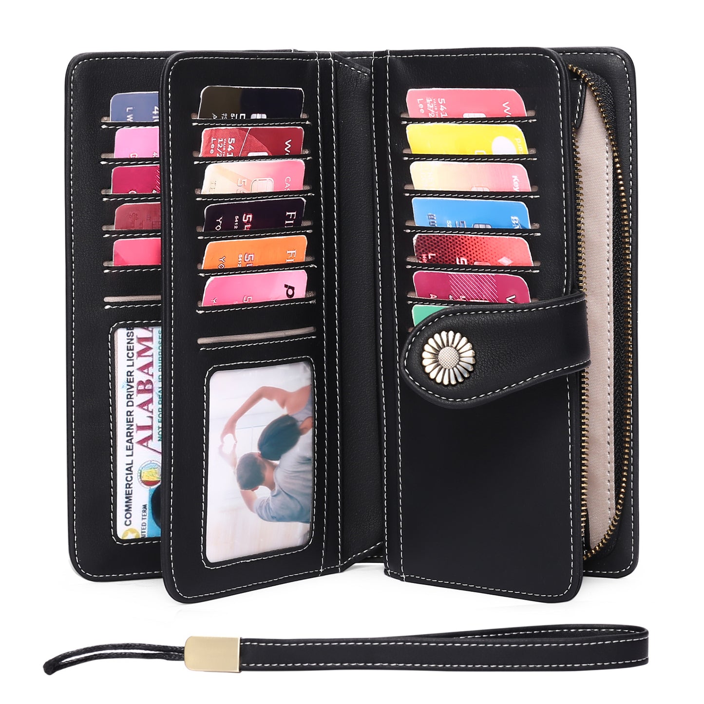 Women's Long Clutch Leather Multifunctional Lady's Ladies Wallets