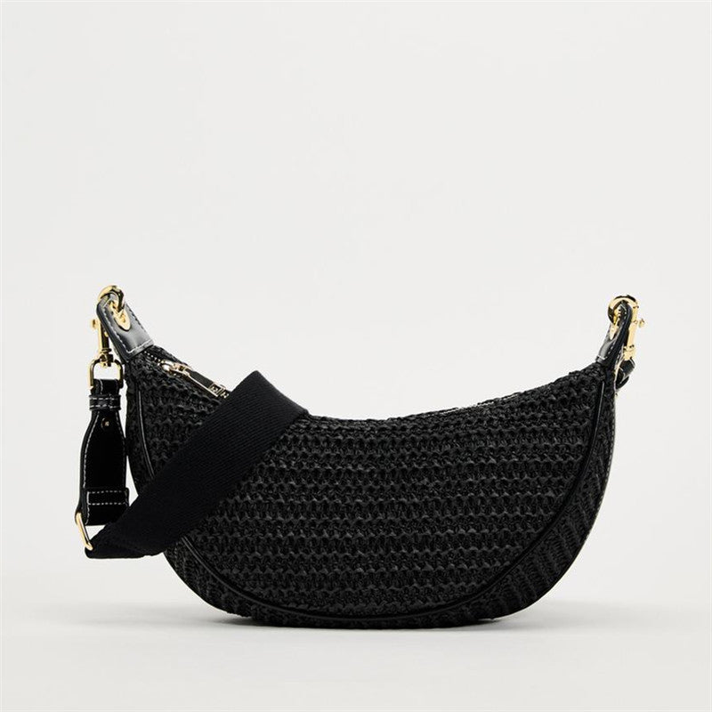 Women's Spanish Spring Woven Underarm Dumpling Crossbody Bags