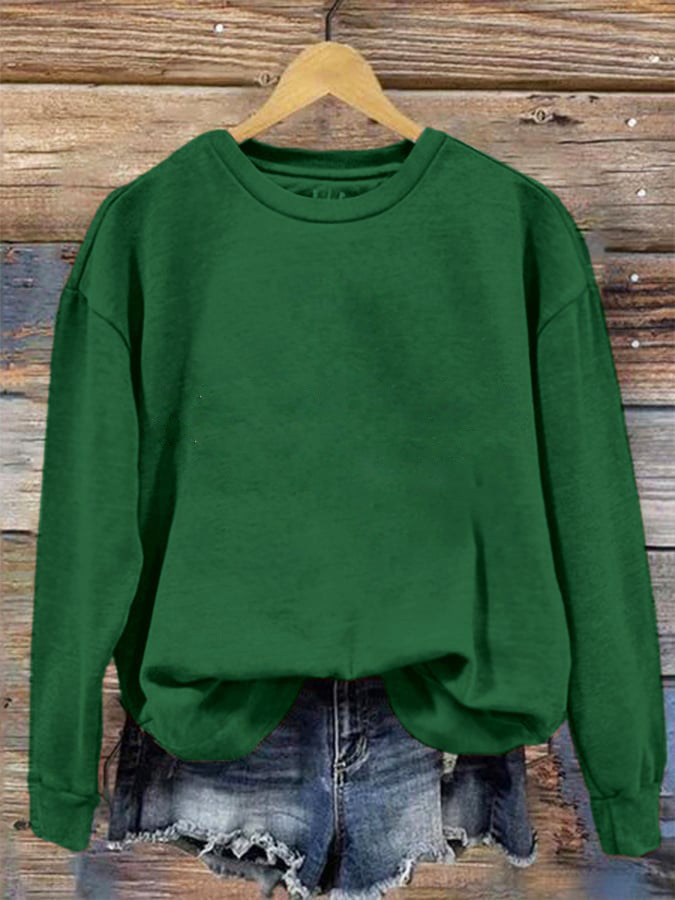 Round Neck One Piece Change Printing Sweaters