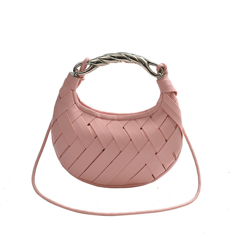 Women's Woven Bird's Nest Light Luxury Fashion Portable Crossbody Bags