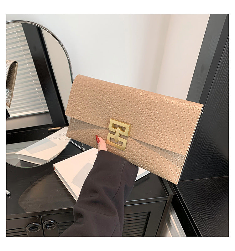 Women's Simple Diamond Plaid Trendy Korean Style Envelope Women's Shoulder Bag