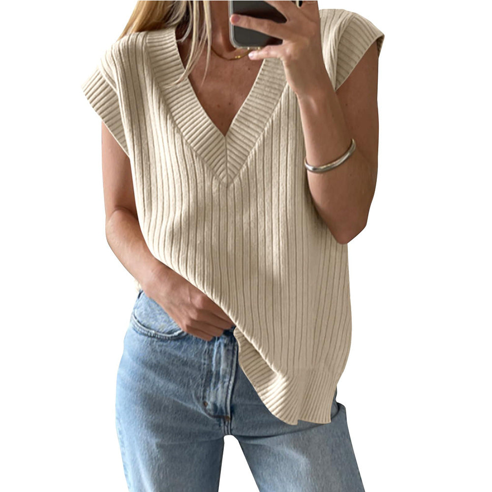Women's Summer Sleeveless Casual Loose Pullover Vests