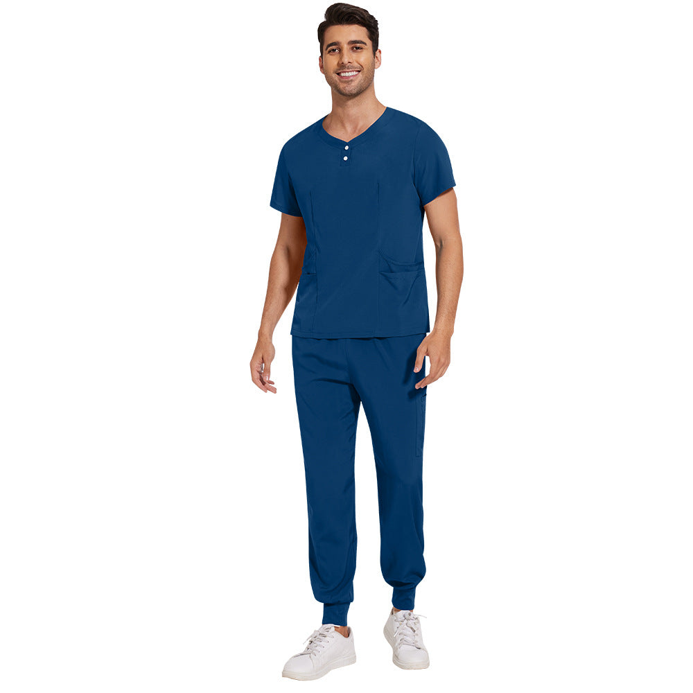 Women's & Men's & Frosted Jogger Hospital Medical Surgical Gown Pharmacy Beauty Uniform