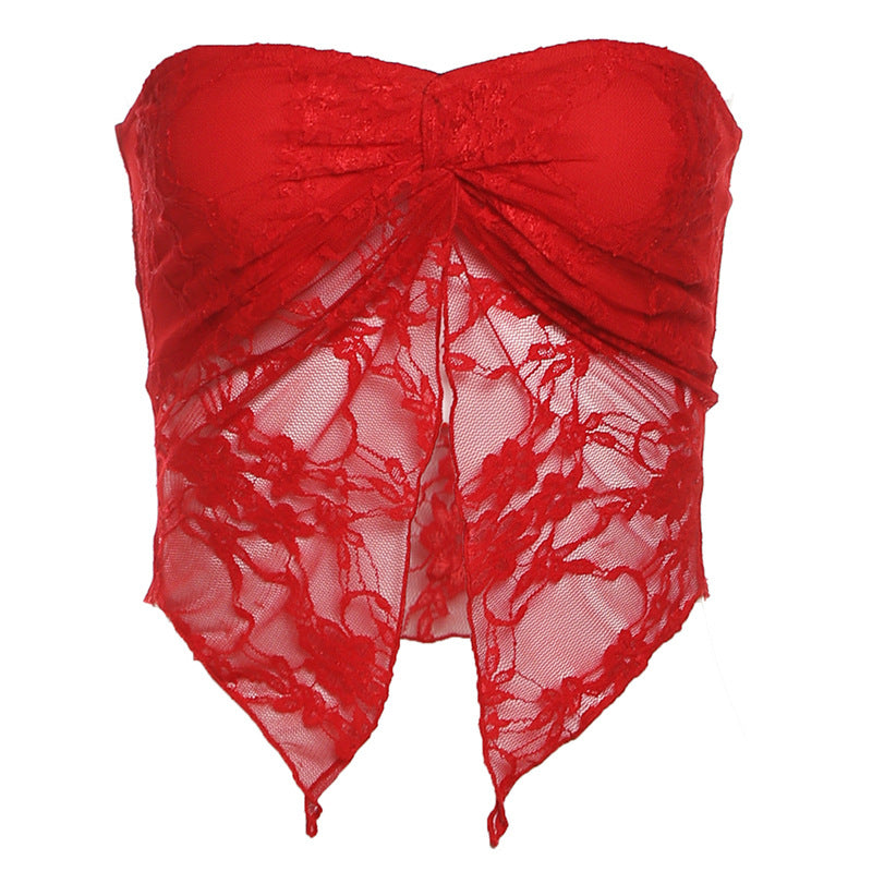Women's Summer Solid Color Street Fashion Voile Tops