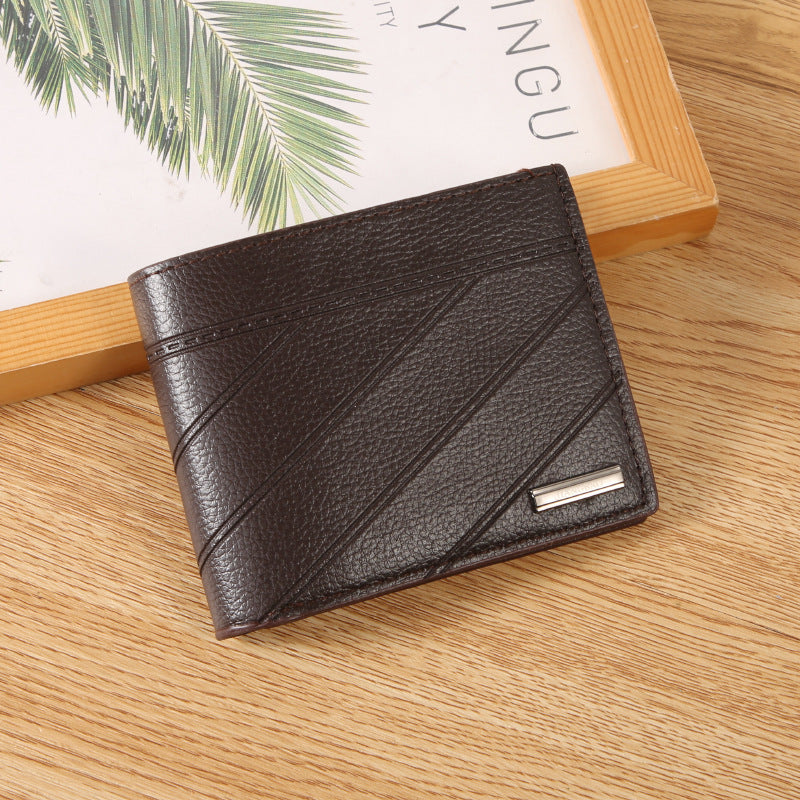 Men's Short Fashion Green Large Capacity Men's Wallet