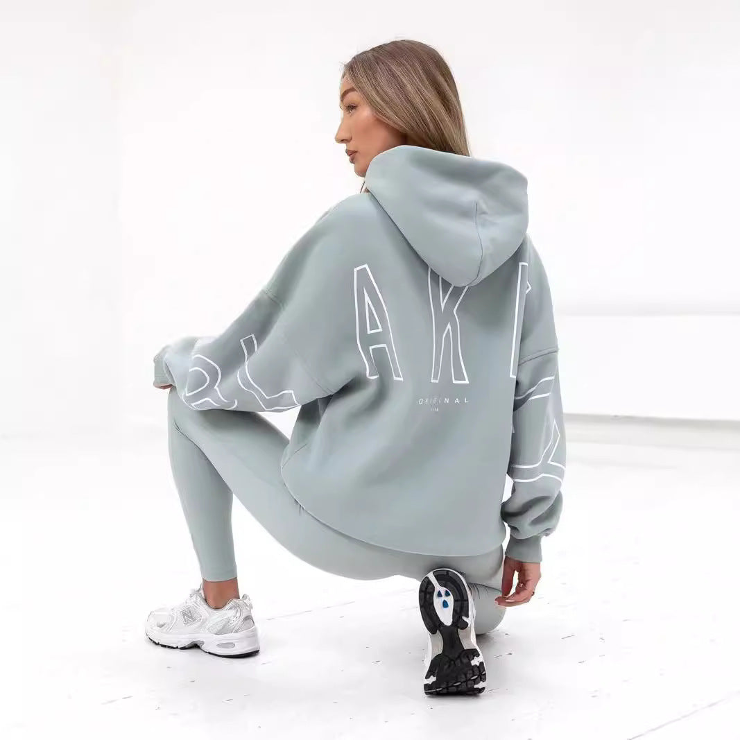 Fashion Printed Thickening Long Sleeve Loose Sweaters