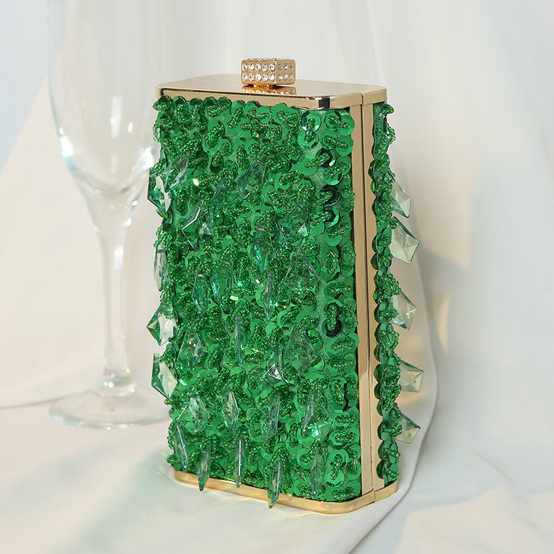 Women's Retro Handmade Beaded Dinner Vertical Banquet Evening Bags