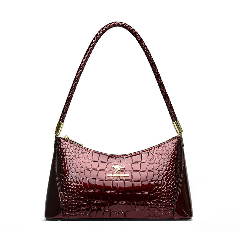 Women's Patent Leather Glossy Shell Classy Mom Crossbody Bags