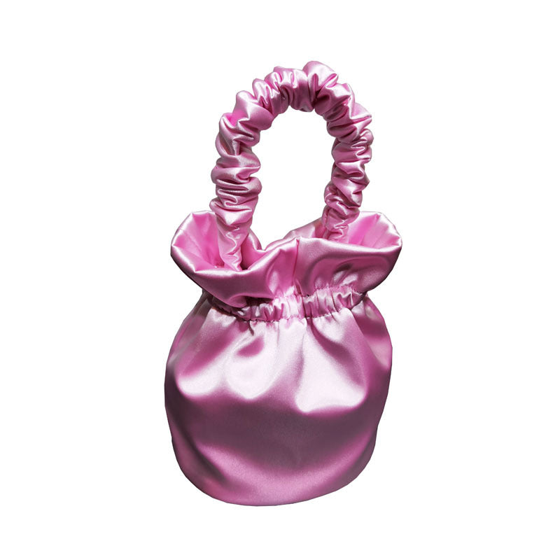 Women's Pleated High-grade Satin Versatile Mini Crossbody Bags