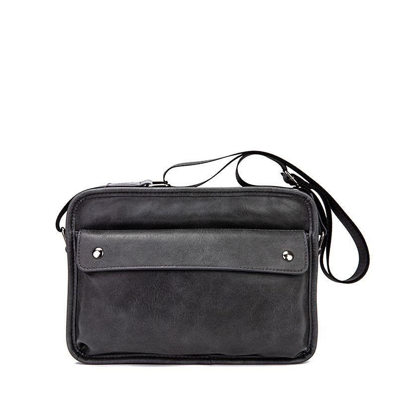 Men's Popular Retro Large Capacity Horizontal Men's Messenger Bags