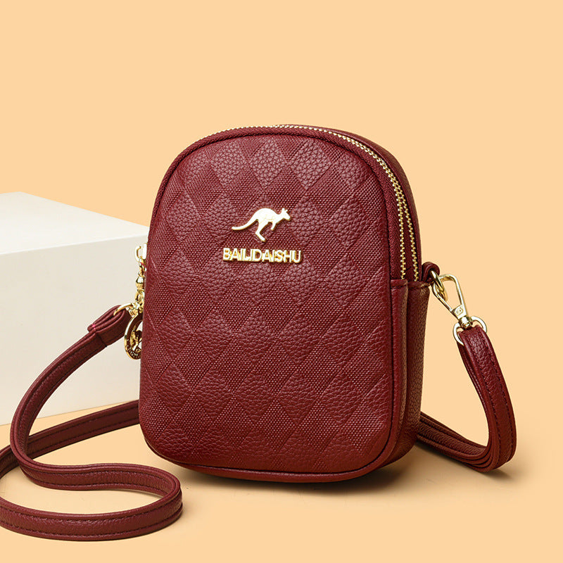 Women's Popular Plain Kangaroo Alligator Print Handbags