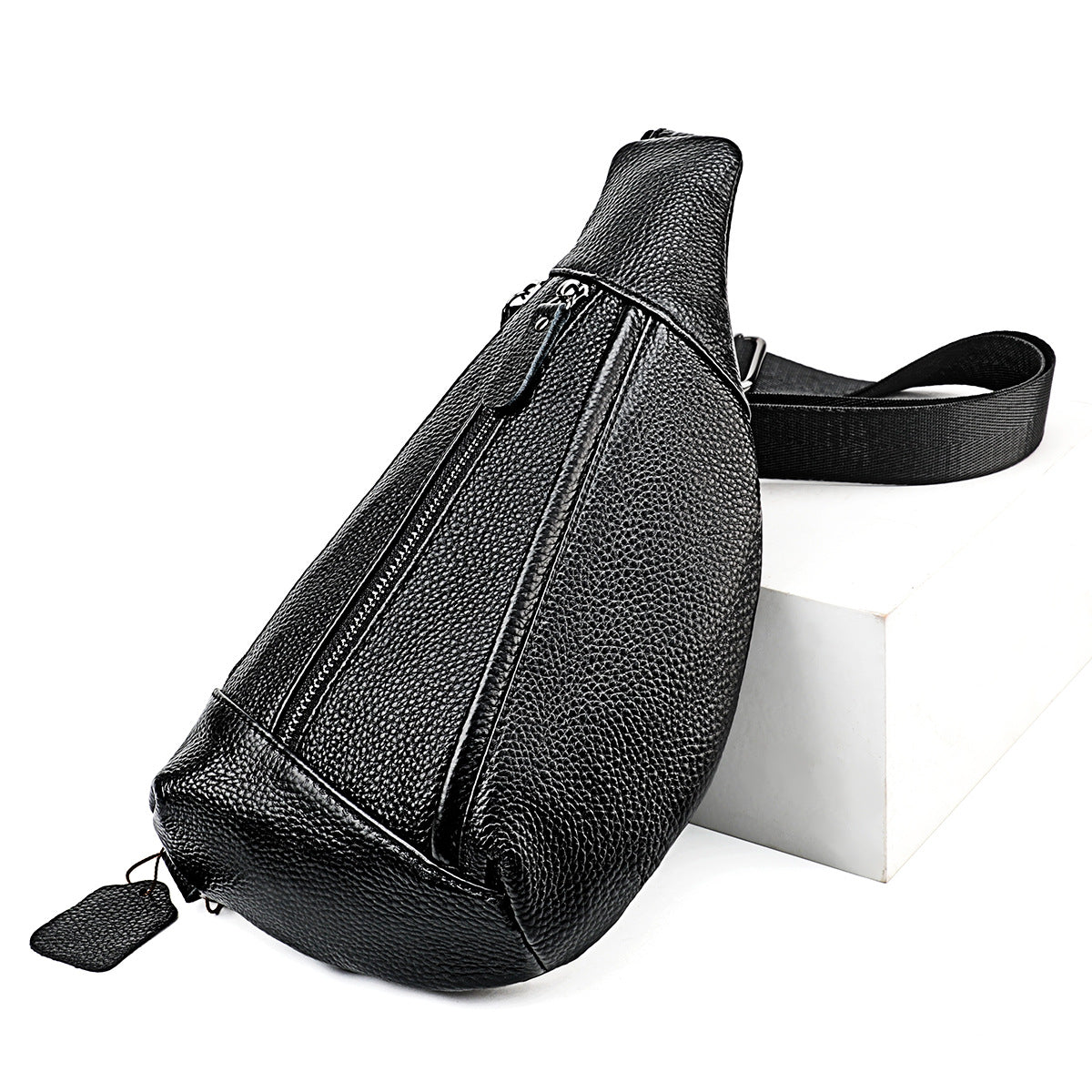 Men's Attractive Summer Leather Hanging Fashion Men's Chest Bags