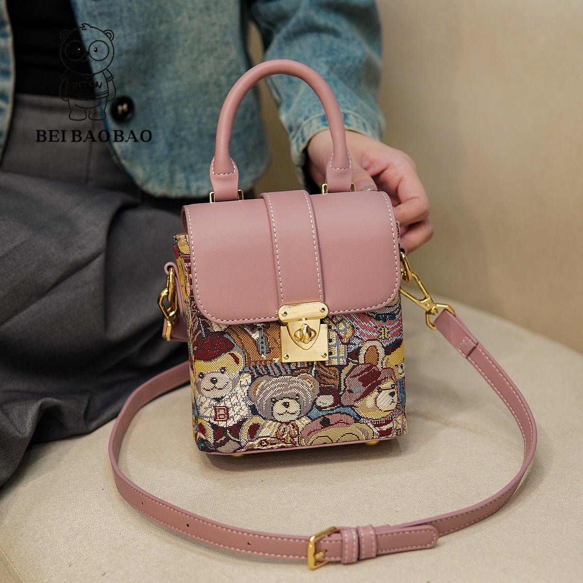 Women's Source Fashion Mobile Versatile Canvas Phone Bags