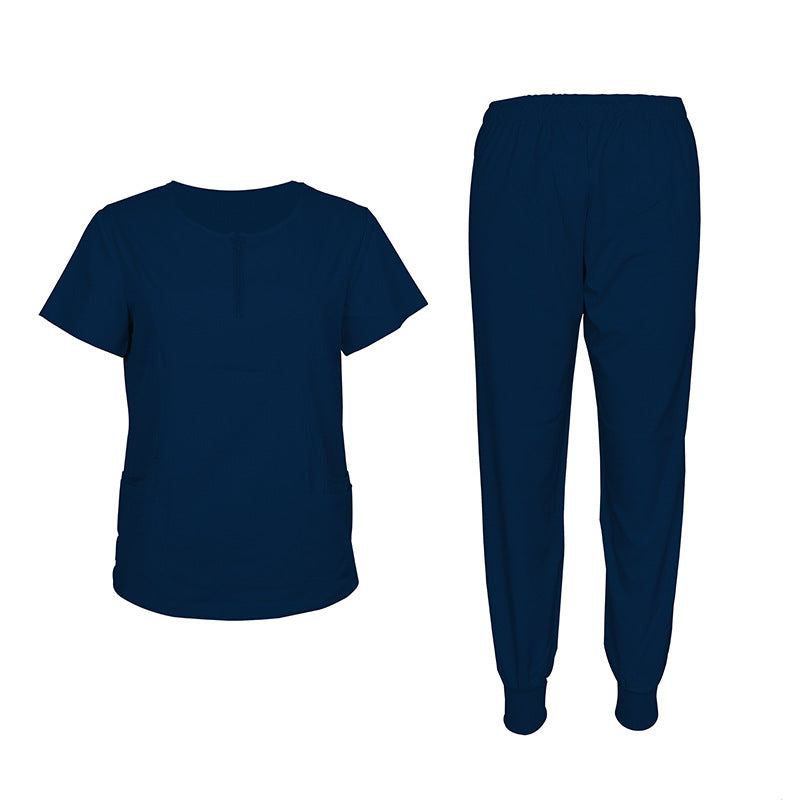 Split Sleeve Beauty Salon Care Work Uniform