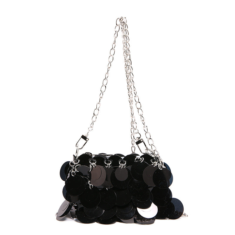 Women's Super Hot Sequin Versatile Personality Small Square Bags