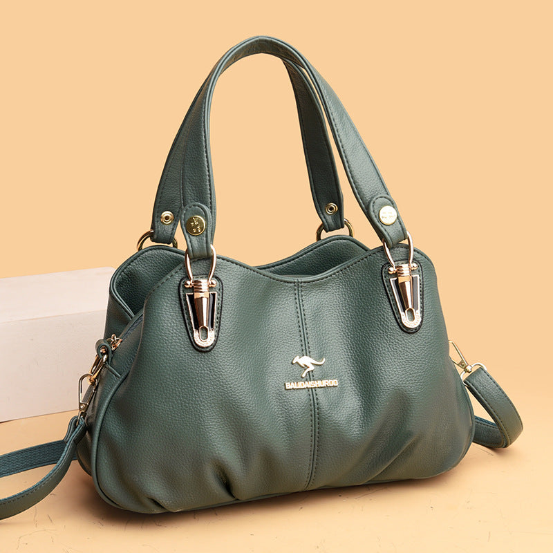 Women's Versatile Simple Mom Large Capacity Handbags