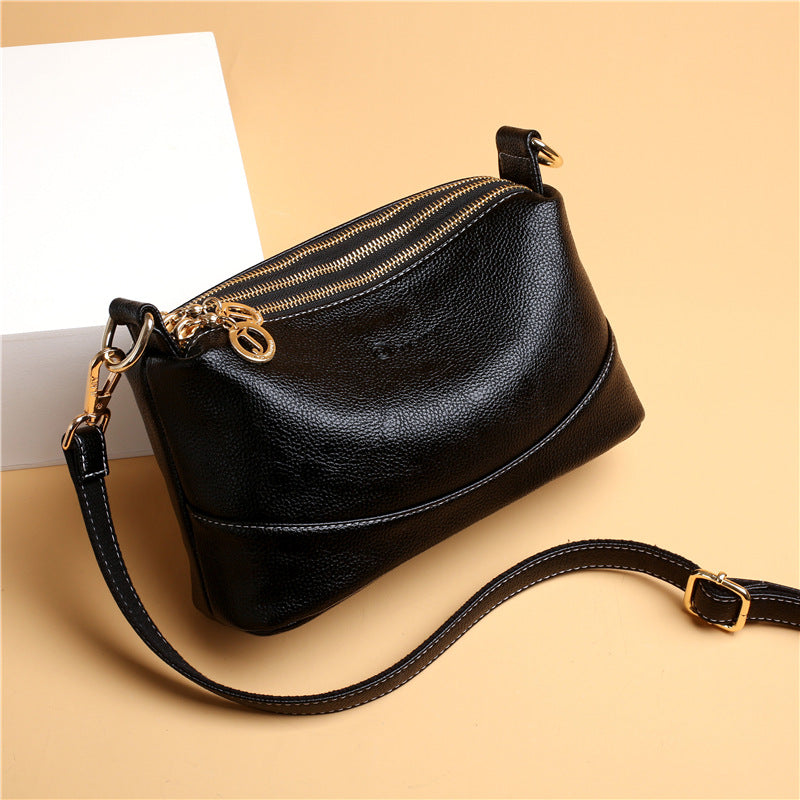 Women's Summer Fashion Simple Soft Leather Portable Crossbody Bags