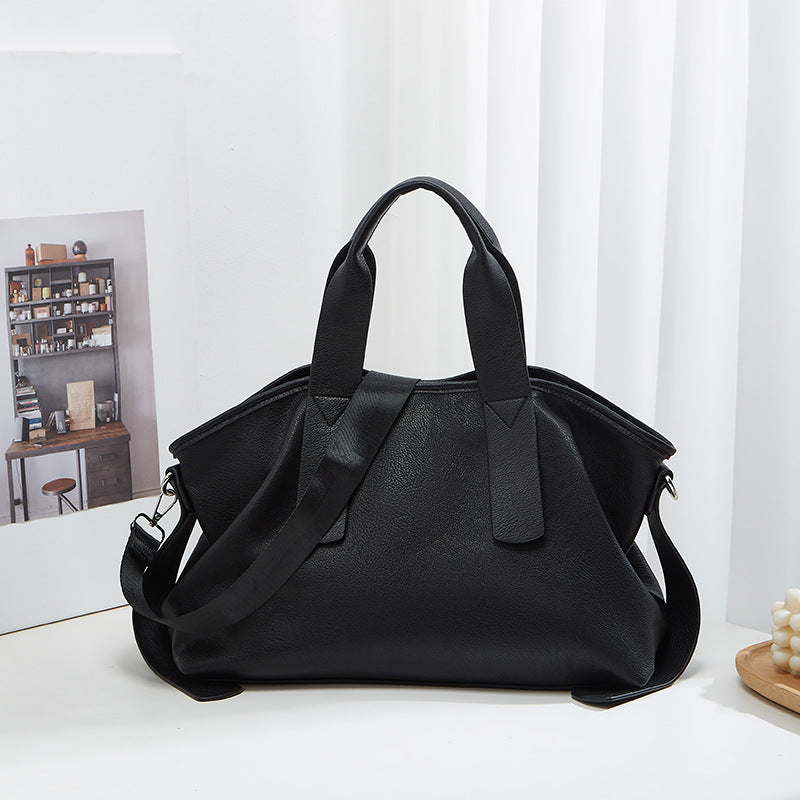 Women's Capacity Portable Korean Style Solid Color Tote Bags