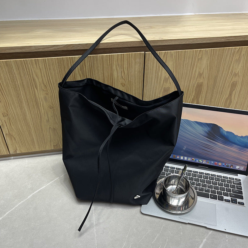 Women's Oxford Cloth Hand Holding Large Capacity Bucket Bags
