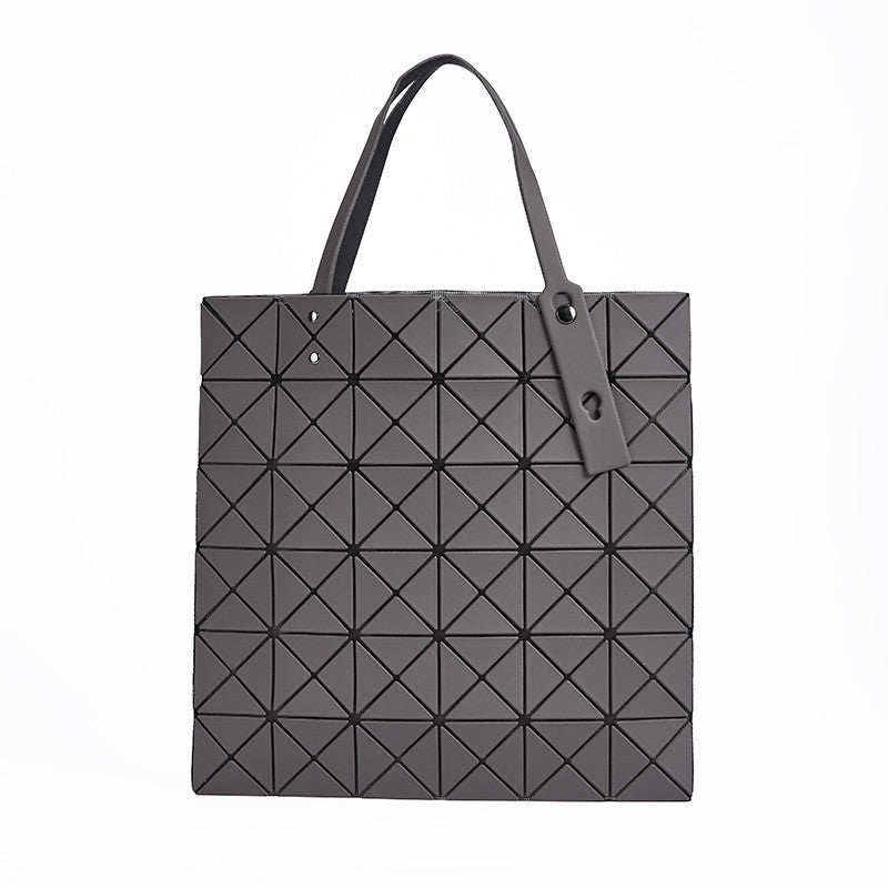 Women's Single Frosted Life Geometry Diamond Pattern Shoulder Bags