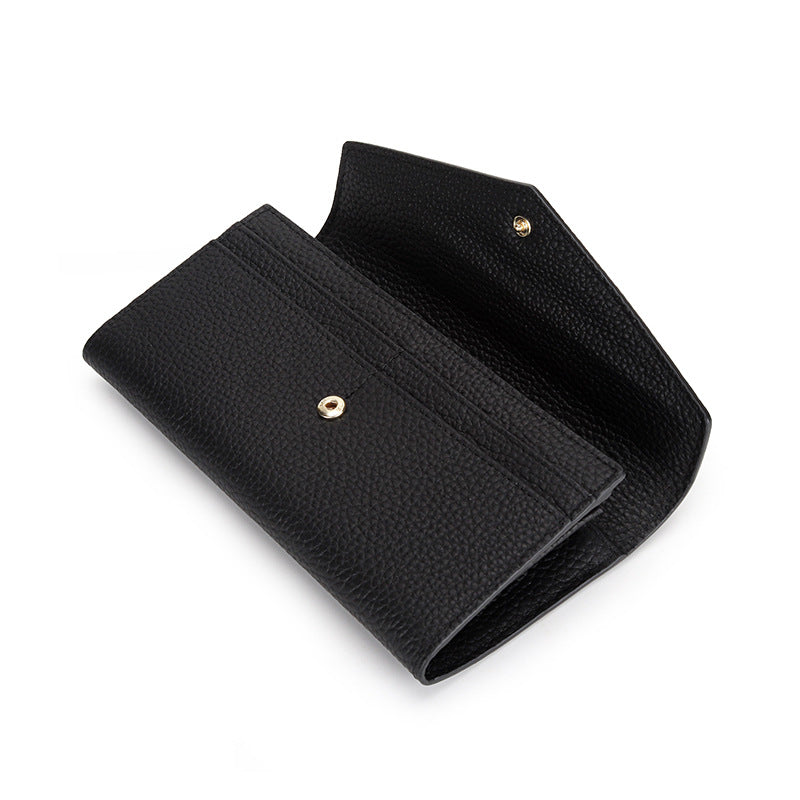 Women's Pure Leather Long Genuine Large Capacity Ladies Wallets