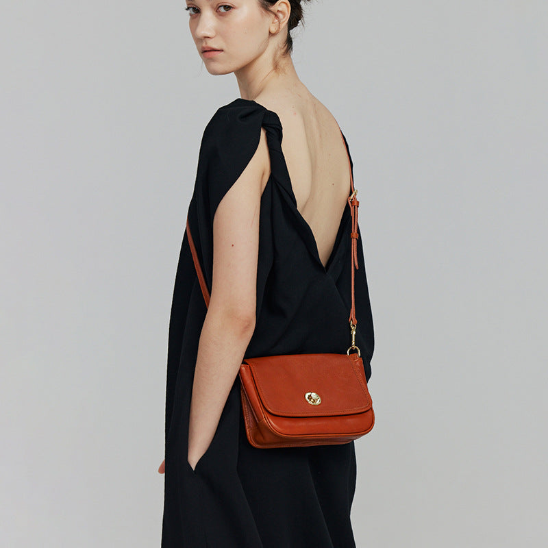 Women's Summer First Layer Vegetable Tanning Leather Shoulder Bags