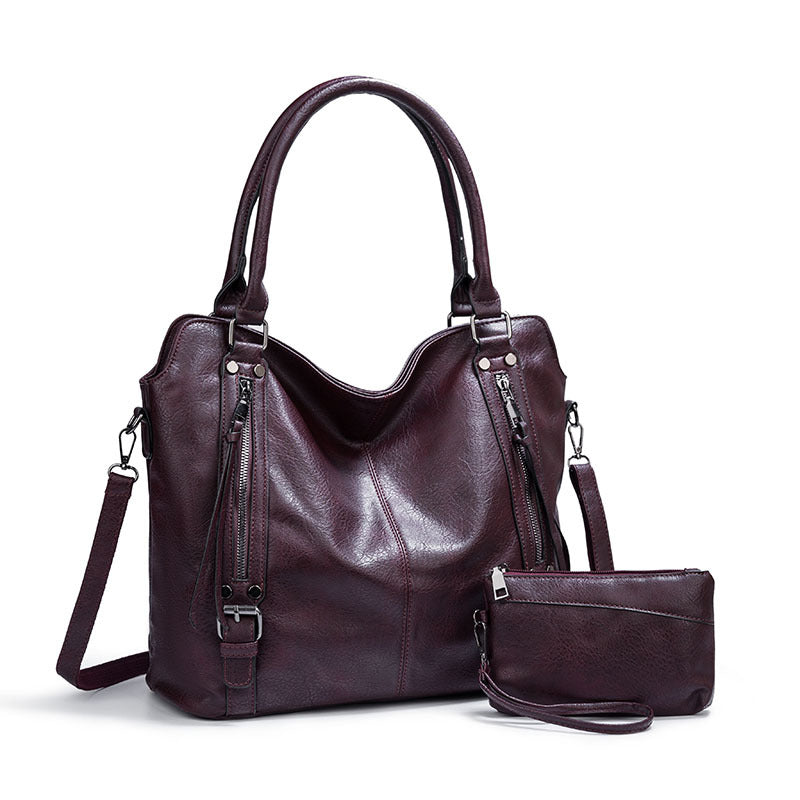 Women's Large Portable Soft Leather Capacity Handbags