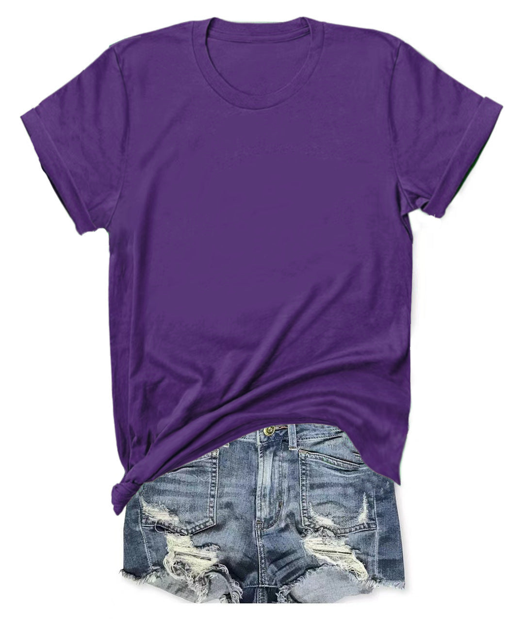 Color T-shirt Bottom Plate Printed Blank With Blouses