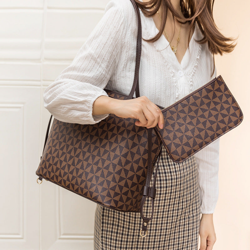 Women's Printed Plaid Large Capacity Trendy Portable Crossbody Bags