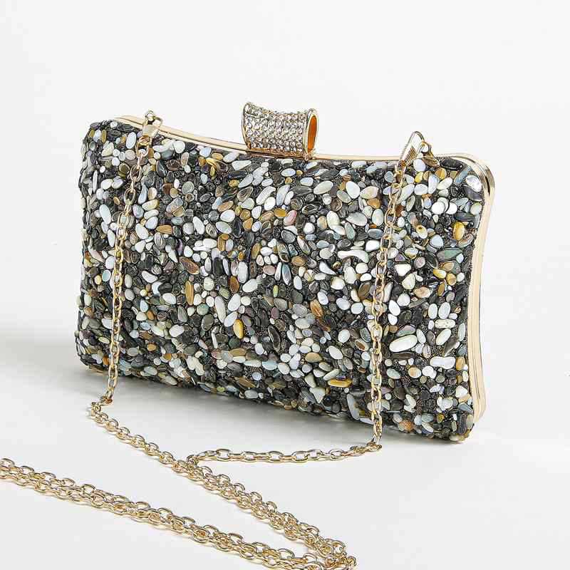 Personalized Stone Dinner Diamond Head Fashion Evening Bags