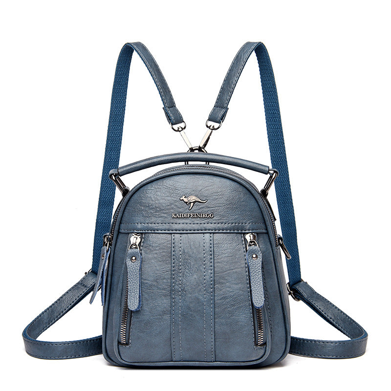 Women's Western Style Shell Korean Fashionable Sheepskin Backpacks