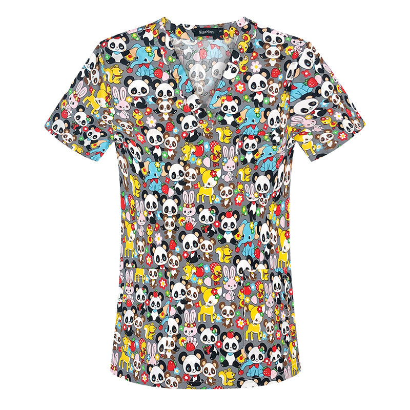Sleeve Split Doctor Hand Washing Summer Thin Cotton Uniform