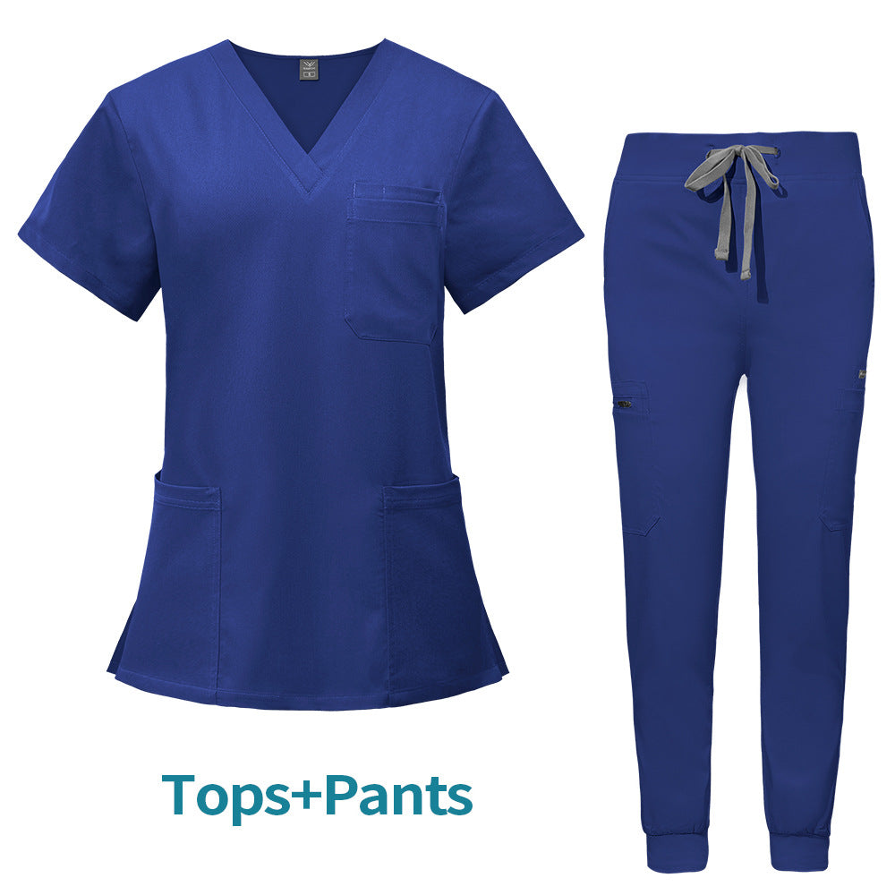 Multifunctional Pocket Surgical Gown Anesthesiologist Work Uniform