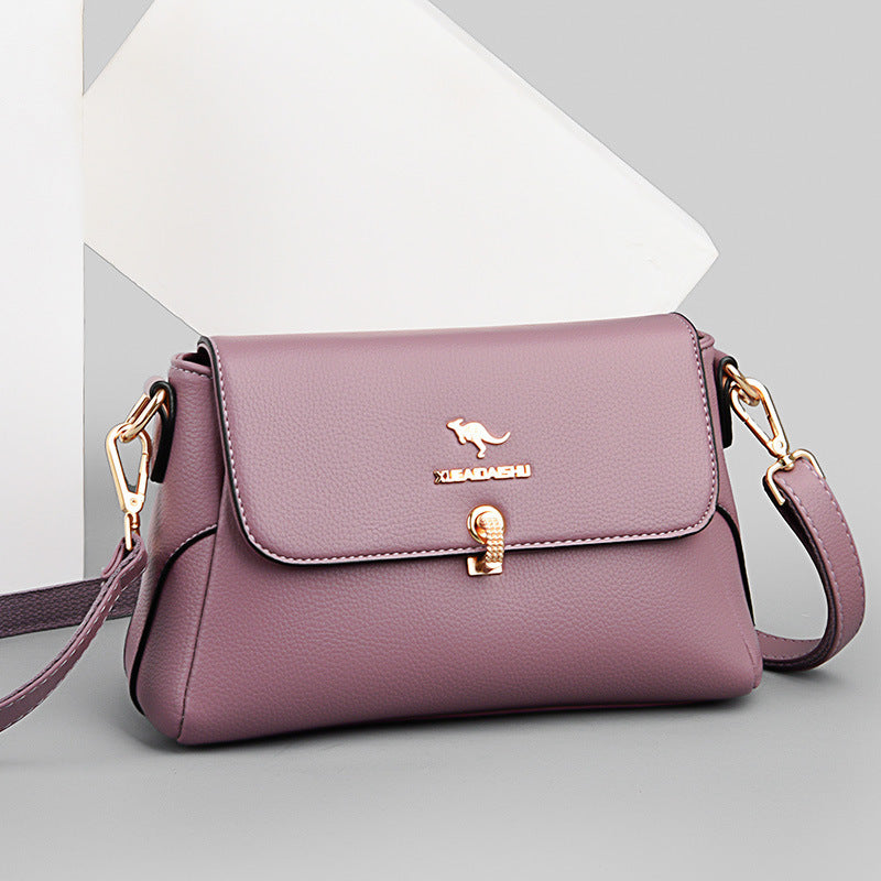 Women's Snow Love Kangaroo Soft Leather Fashion Crossbody Bags