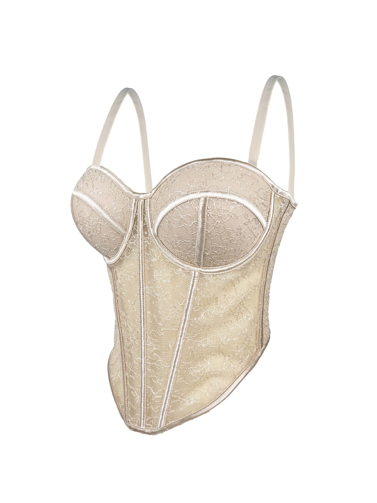 Mesh Low-cut Contrast Color Cinched Waist Breathable Body Tops