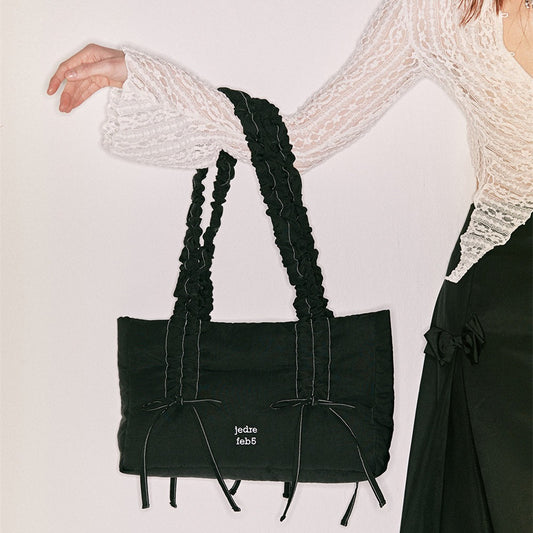 Women's Niche Korean Pleated Commuter Portable Shoulder Bags