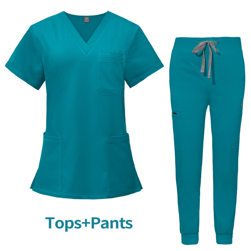 Multifunctional Pocket Surgical Gown Anesthesiologist Work Uniform
