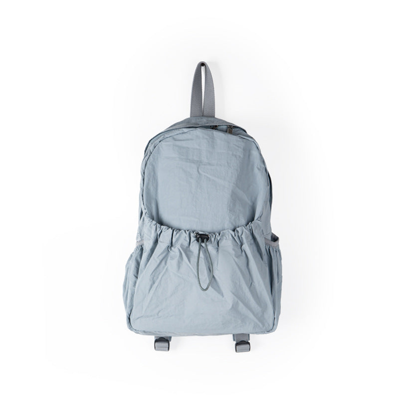 Niche Waterproof Nylon Cloth Drawstring Female Lightweight Backpacks
