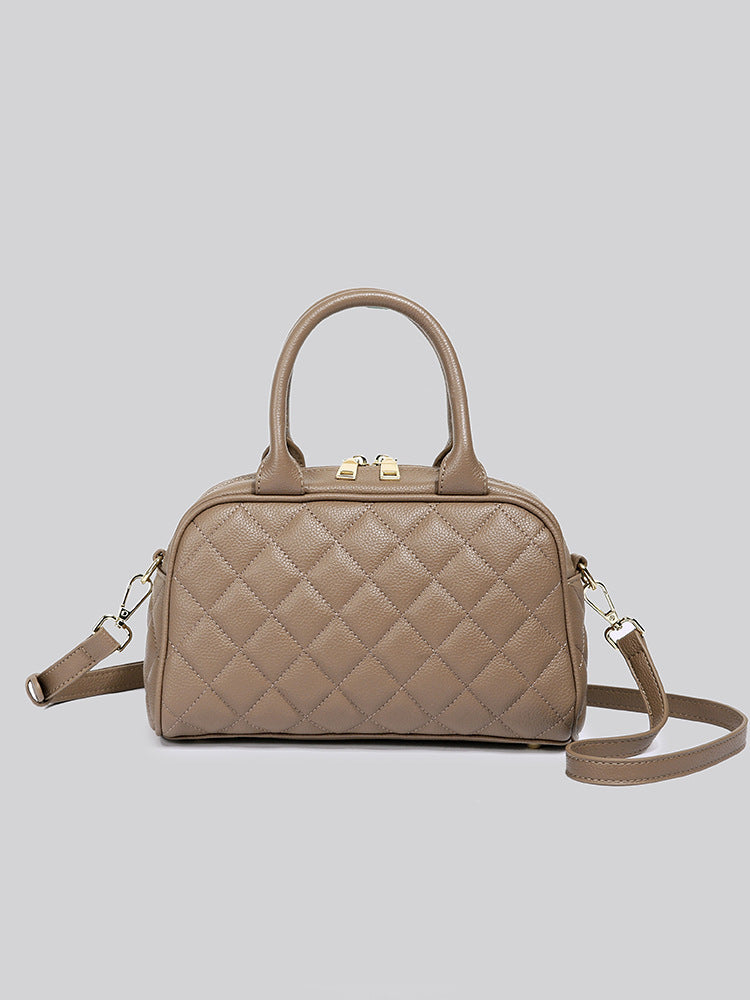 Classic Style Diamond Quilted Trendy Pillow Solid Crossbody Bags