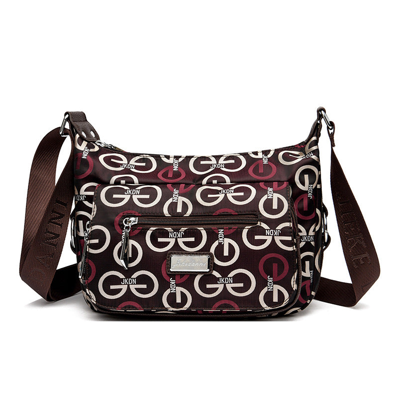 Women's Waterproof Oxford Cloth Large Capacity Printed Crossbody Bags