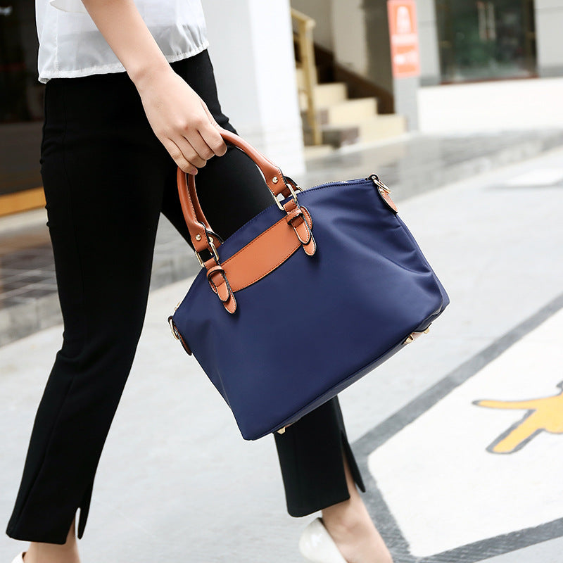 Women's Oxford Cloth Korean Style Easy To Wear Large Handbags