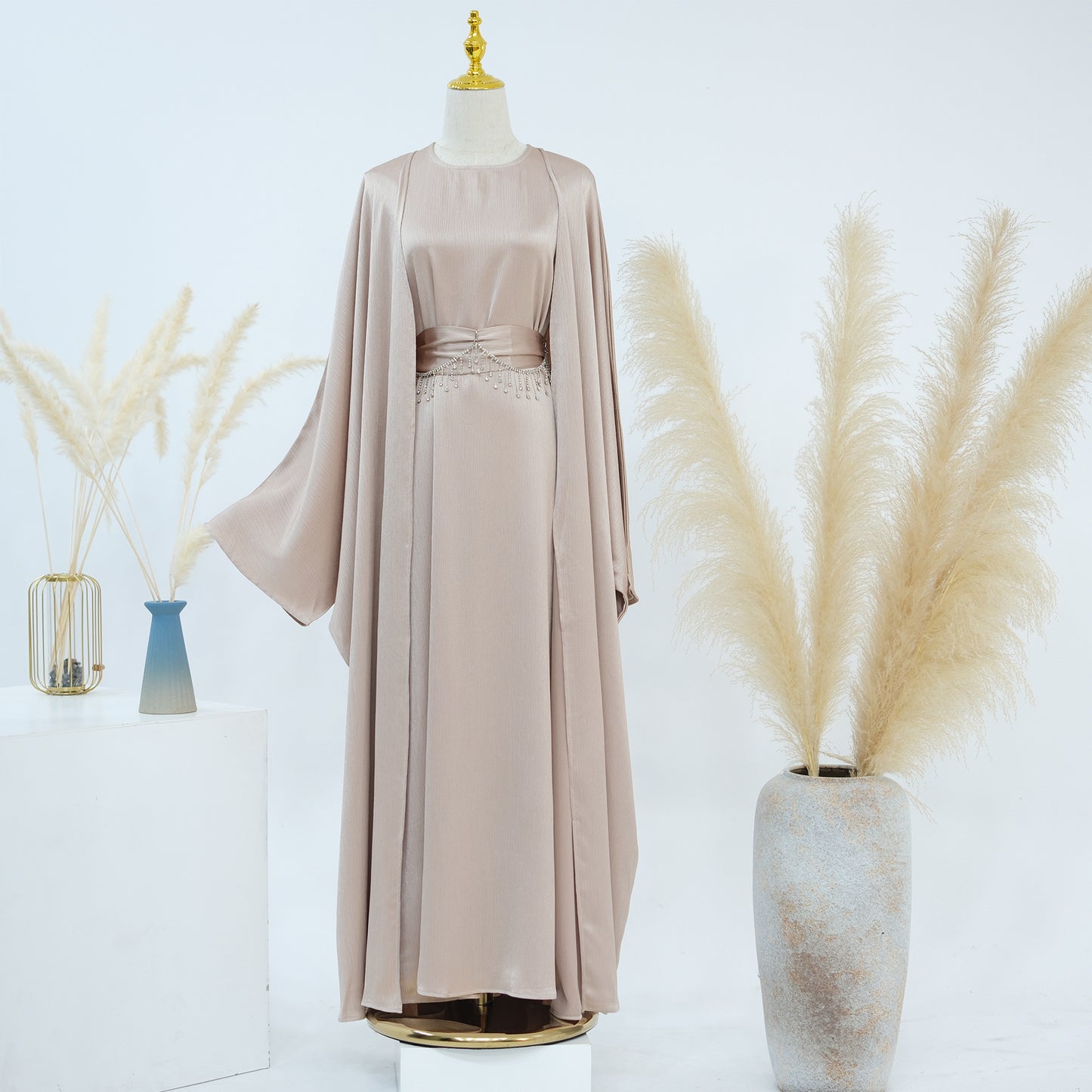 Turkish Elegant Two-piece Set Crystal Chain Suits