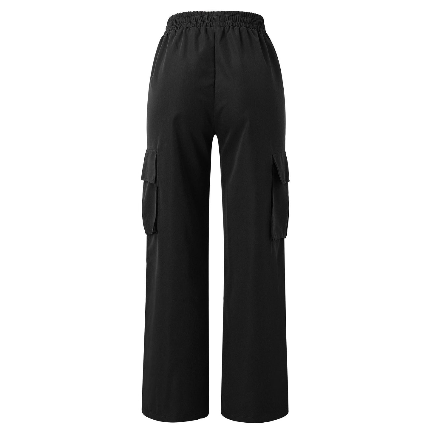 Belt High Waist Wide Leg Straight Suits