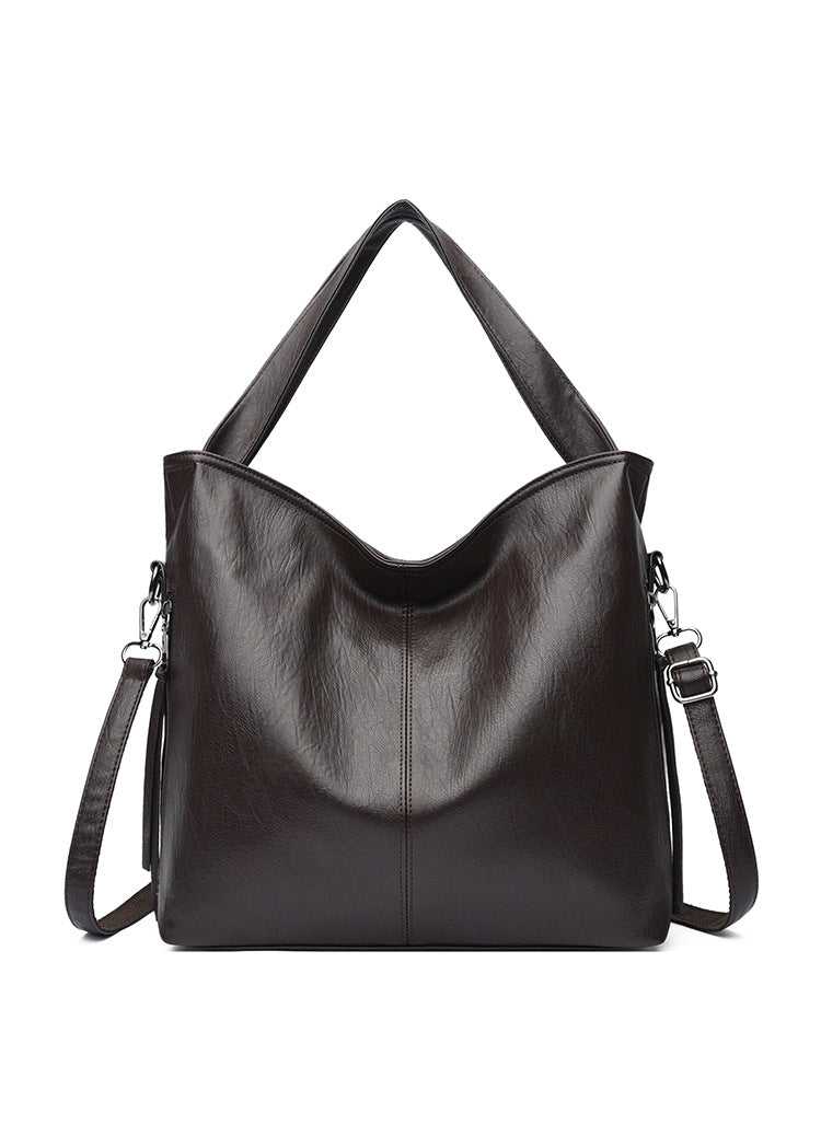 Idle Style Soft Leather Light Luxury Women's Handbag