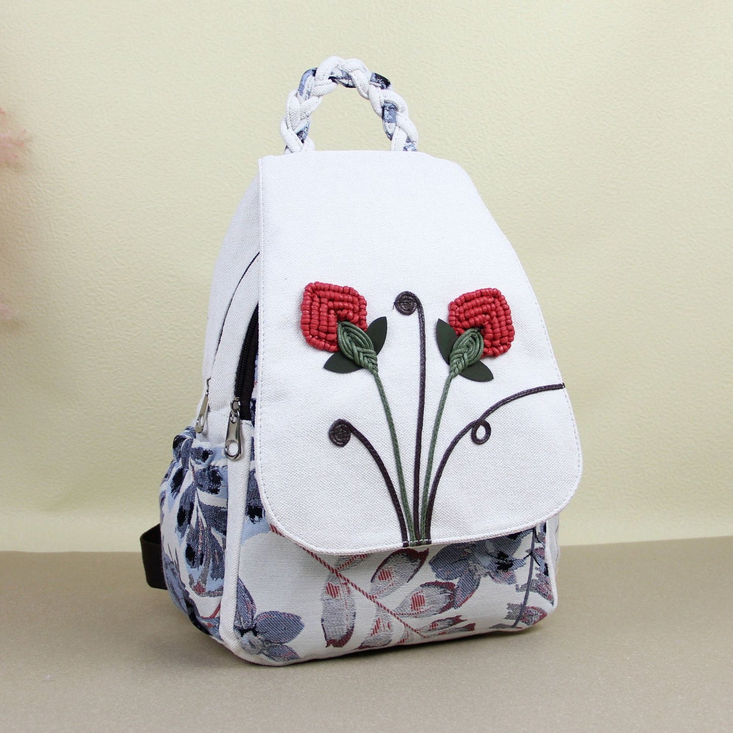 Weaving Ethnic Style Fresh Simple Fabric Backpacks